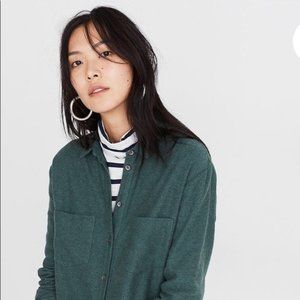 Madewell Sunday Flannel in Forest Green